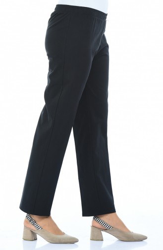 Pantalon Taille élastique 2114-01 Noir 2114-01