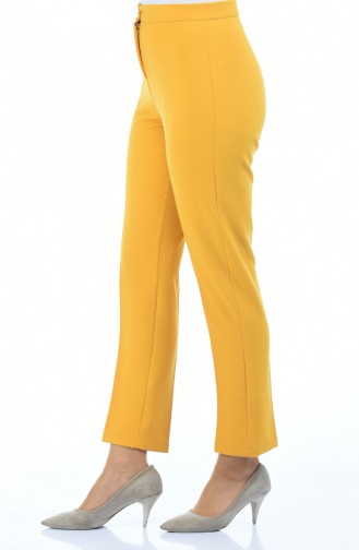 Pantalon a Boutons 1102-23 Moutarde 1102-23