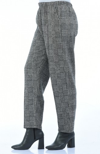 Houndstooth Pattern winter Pants 7917-01 Gray 7917-01