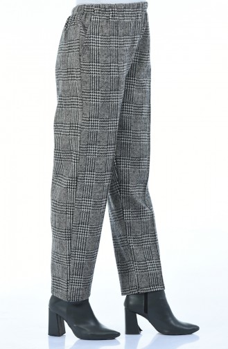 Houndstooth Pattern winter Pants 7917-01 Gray 7917-01