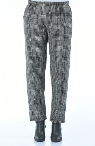 Houndstooth Pattern winter Pants 7917-01 Gray 7917-01