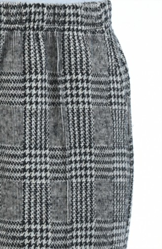 Houndstooth Pattern winter Pants 7917-01 Gray 7917-01