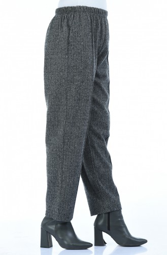 Pantalon Hivernal a Motifs 7918-02 Gris 7918-02