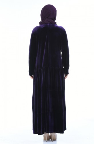 Purple Hijab Dress 7965-05