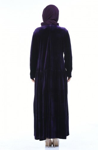 Robe Velours Grande Taille 7965-05 Pourpre 7965-05