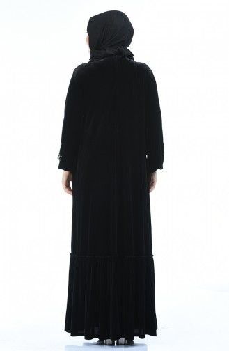 Black Hijab Dress 7968-06