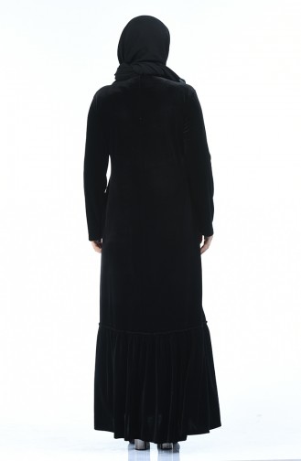 Black Hijab Dress 7969-06