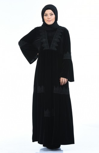 Black İslamitische Jurk 7986-01