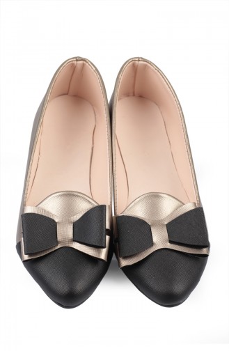 Black gold Women´s Flat Shoes 6612-2