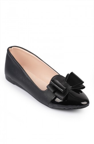 Black Women´s Flat Shoes 6613-3