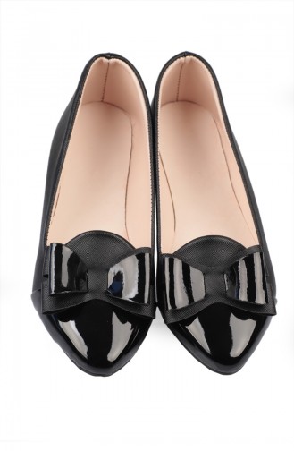 Black Women´s Flat Shoes 6613-3