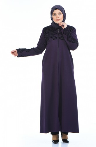 Purple Abaya 8000-01