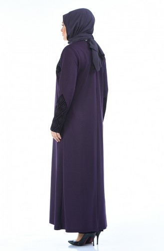 Purple Abaya 8000-01