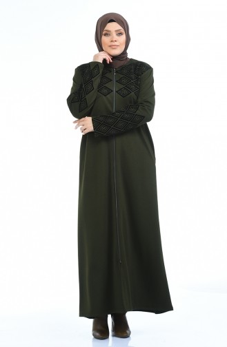 Khaki Abaya 8000-05