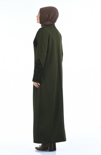 Khaki Abaya 8000-05