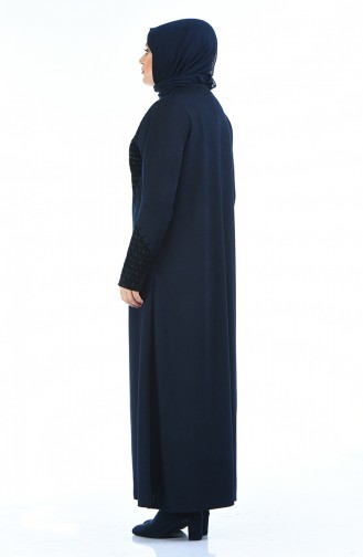 Navy Blue Abaya 8001-06