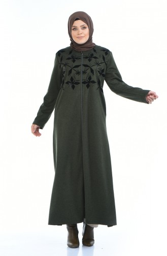 Khaki Abaya 8002-02