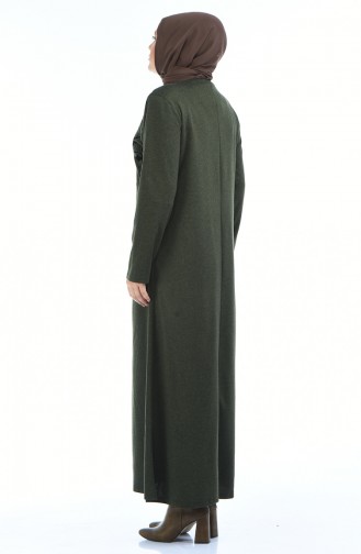 Khaki Abaya 8002-02