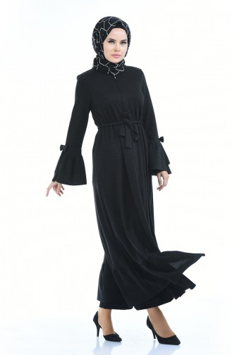 Abaya Hivernal 8211-01 Noir 8211-01