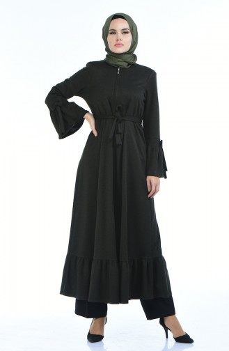 Abaya Hivernal 8211-02 Khaki 8211-02