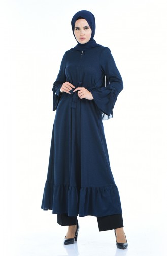 Navy Blue Abaya 8211-03