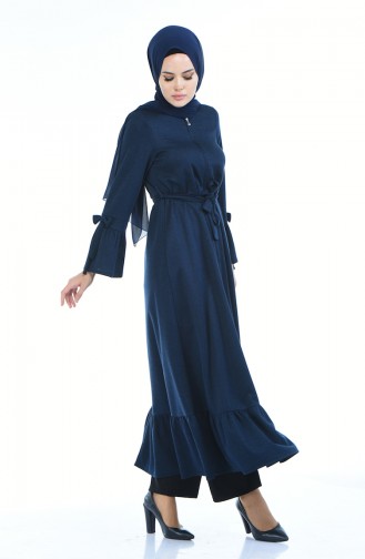 Navy Blue Abaya 8211-03