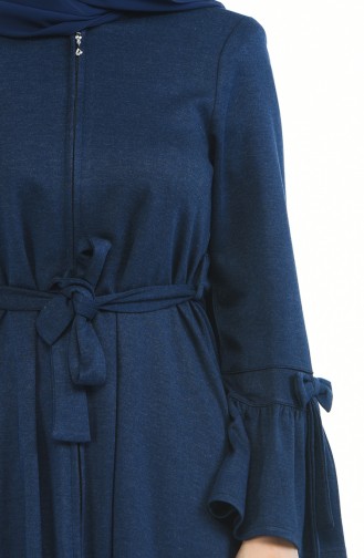 Navy Blue Abaya 8211-03