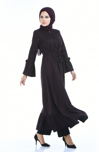 Abaya Hivernal 8211-04 Plum Foncé 8211-04