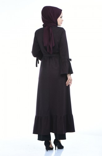 Abaya Hivernal 8211-04 Plum Foncé 8211-04