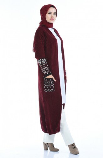 Claret Red Cardigans 0938-07