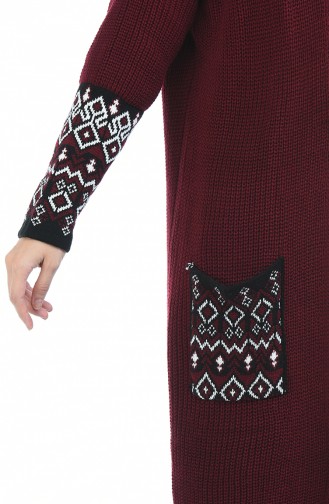 Claret Red Cardigans 0938-07