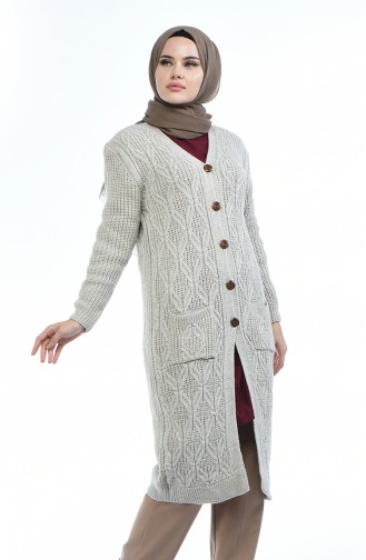 Beige Strickjacke 1916-11