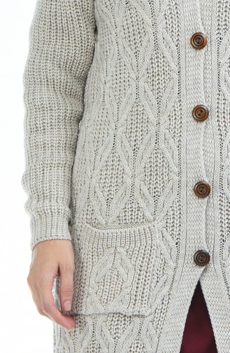 Gilet Tricot avec Poches 1916-11 Beige 1916-11