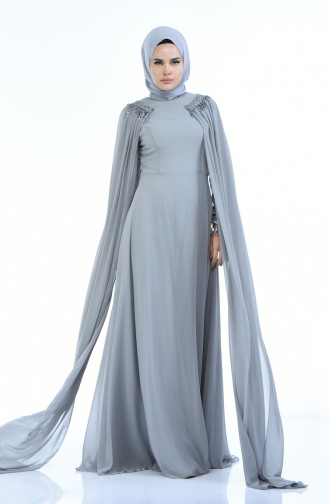 Robe de Soirée 3004-01 Gris 3004-01