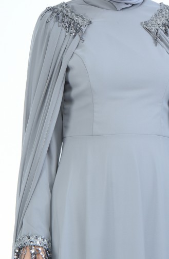 Robe de Soirée 3004-01 Gris 3004-01