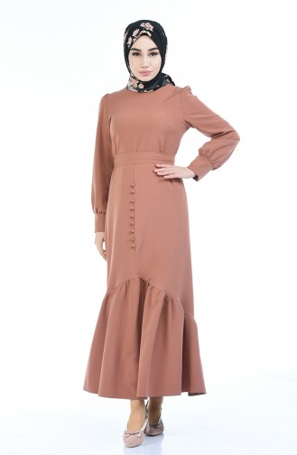 Onion Peel Hijab Dress 2694-02