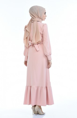 Powder Hijab Dress 2694-09