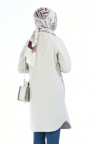 Trenchcoat mit Knöpfen 3610-01 Beige 3610-01