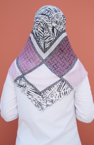 Patterned Woven Scarf Lilac 2354-07