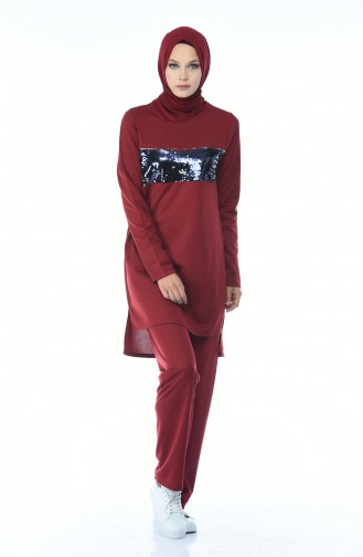 Claret Red Tracksuit 9064-04