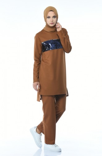 Zimtfarbig Jogginganzüge 9064-05