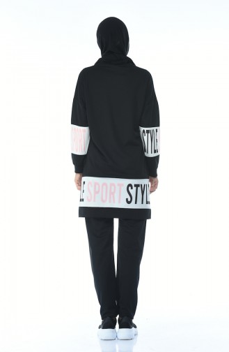 Ensemble Survêtement a Motifs 9075-03 Noir 9075-03