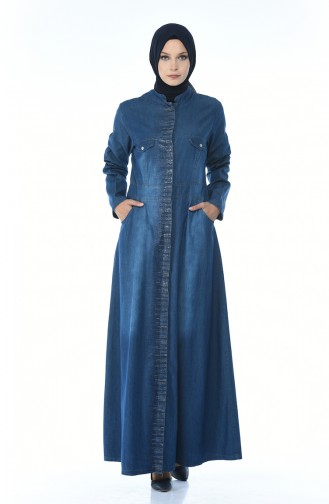 Dunkelblau Abayas 4036-02