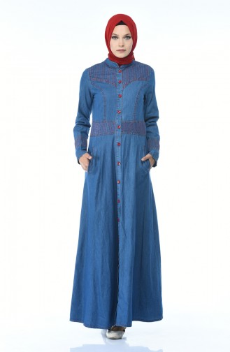 Jeans Blue İslamitische Jurk 5184-02