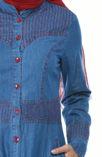 Robe Jean a Boutons 5184-02 Bleu Jean 5184-02