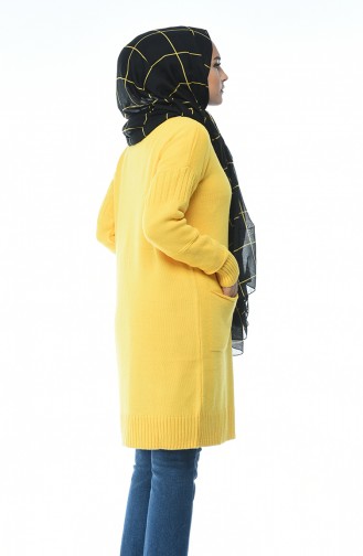 Tunique Tricot avec Poches 2517-04 Jaune 2517-04