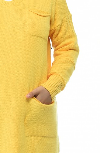 Tunique Tricot avec Poches 2517-04 Jaune 2517-04