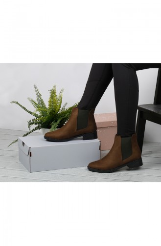 Khaki Bot-bootie 26037-02