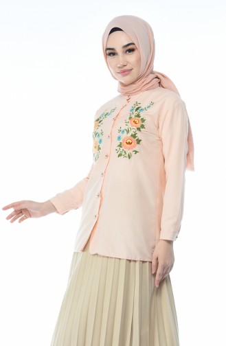 Salmon Overhemdblouse 1013-02