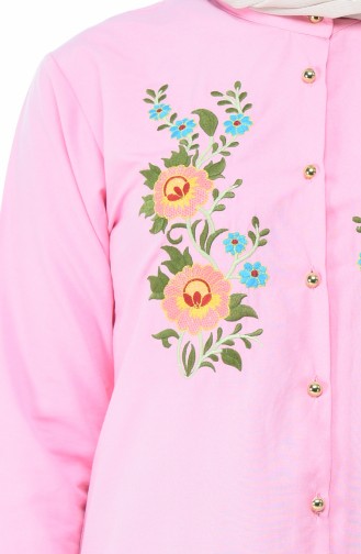 Pink Overhemdblouse 1013-07